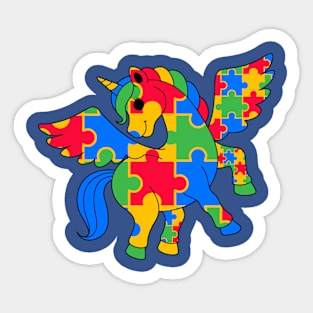 Autism Unicorn Sticker